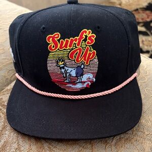 GOAT USA Surfs Up Flat Brim SnapBack Hat